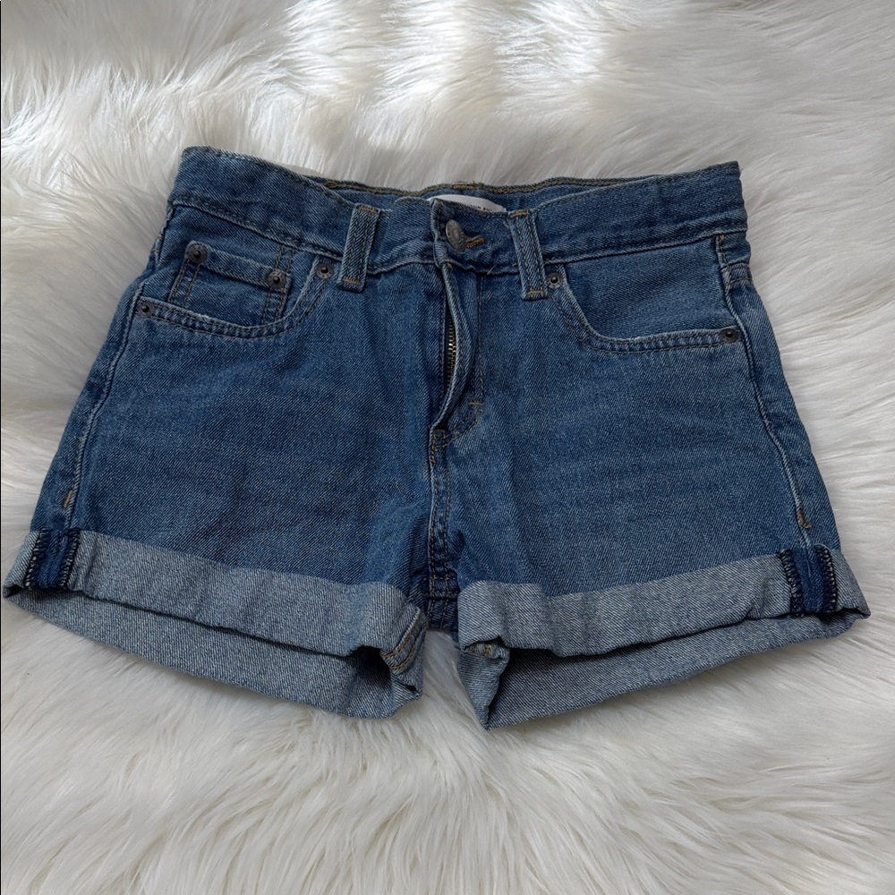 Levi's Kids Classic Blue Denim Shorts B5